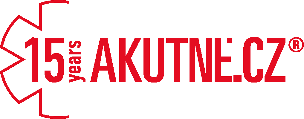 Logo Akutně.cz 15 let