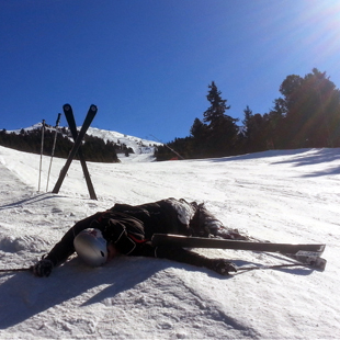 Ski slope injury